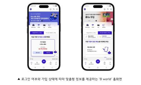 SK브로드밴드, B world·B다이렉트샵 개편…AI 기반 맞춤형 정보 제공