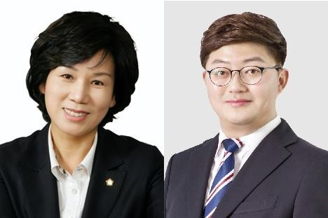 박혜숙 전주시의원왼쪽과 송영진 전주시의원