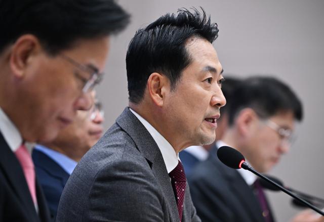 장동혁 국민의힘 대표가 3일 경북 안동시 경북도청에서 열린 대구·경북 지역 민생 예산정책 협의회에 참석해 발언하고 있다 사진연합뉴스