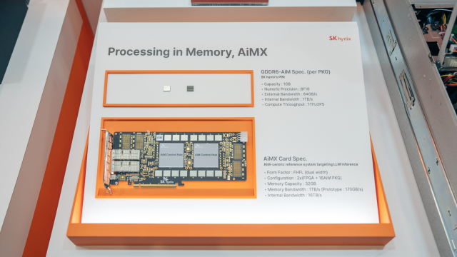 GDDR6-AiM와 AiMX 사진SK하이닉스