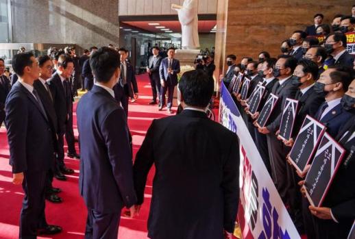 [포토] 국민의힘, 대통령 시정연설 보이콧