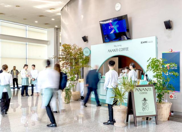 Gian hàng của Ananti Coffee tại Hội nghị Thượng đỉnh Doanh nghiệp APEC CEO Summit 2025 ẢnhAnanti Coffee
