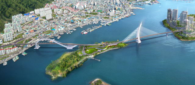 여수 경도 해양관광단지 진입도로연육교 사진독자제공