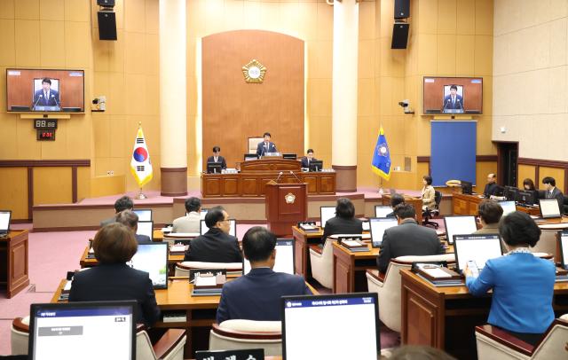 전주시의회 본회의 전경사진전주시의회