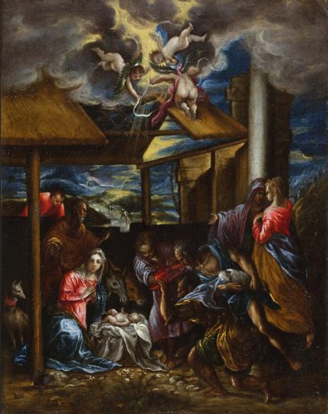 엘 그레코 목자들의 경배 동판에 유채 15761577년경 2413 cm x 1969 cm 샌디에이고 미술관