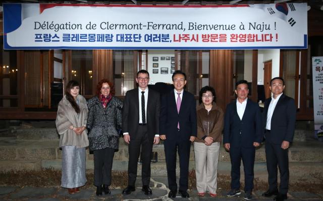 나주시와 교류하고 있는 프랑스 클레르몽페랑시 대표단이 최근 나주를 공식 방문했다 사진나주시