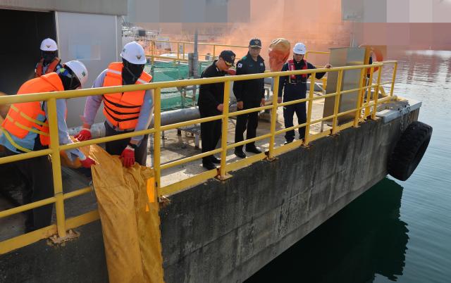 방제훈련 사진강릉 해경