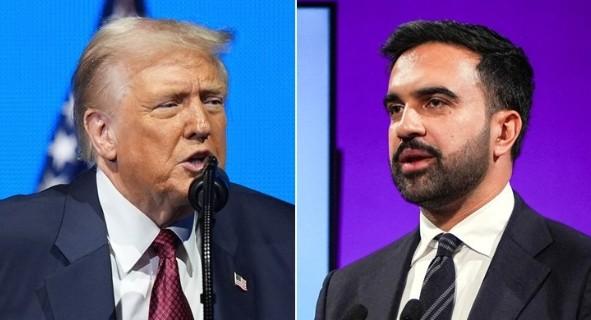 트럼프 미국 대통령좌 맘다니 뉴욕시장우  출처  연합뉴스
