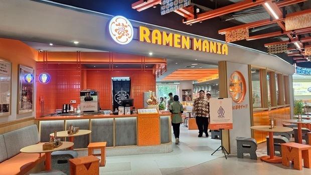 치카라노모토홀딩스가 자카르타에 오픈한 할랄 라멘 전문점 ‘라멘 매니아’ 1호점 4일 인도네시아 자카르타 사진NNA