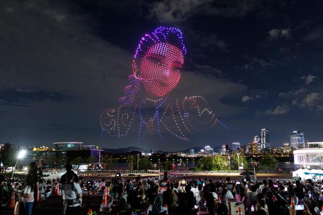 2025 한강 드론 라이트 쇼 케데헌 공연 현장 사진서울시