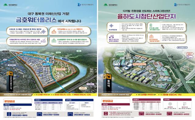 대구시는 율하도시첨단산업단지와 금호워터폴리스에 대해 공급 공고를 시작으로 본격적인 분양에 돌입했다 사진대구시
