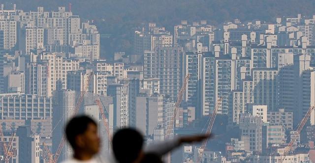 서울 남산에서 바라본 아파트 전경이다 사진연합뉴스