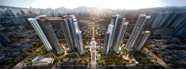 부산 사직5구역 재개발사업 조감도 사진현대건설