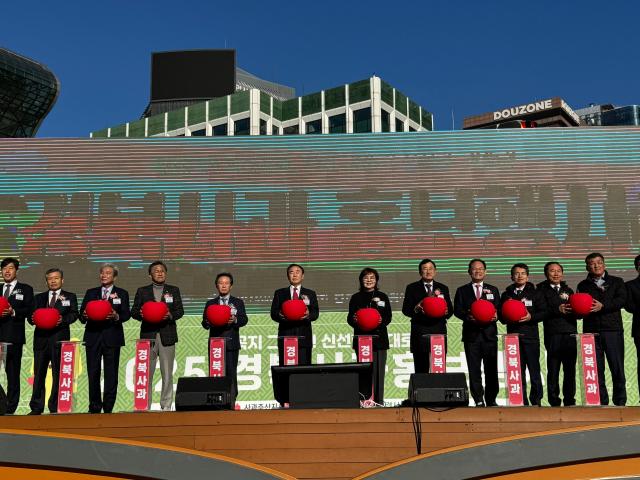 2025 경북사과 홍보행사 퍼포먼스 장면 사진경상북도