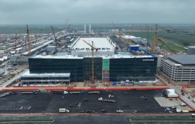 삼성전자의 미국 테일러 팹 모습 사진삼성전자