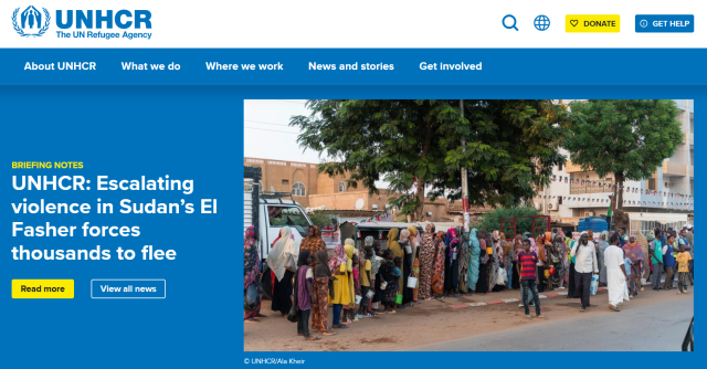 사진UNHCR 홈페이지 갈무리