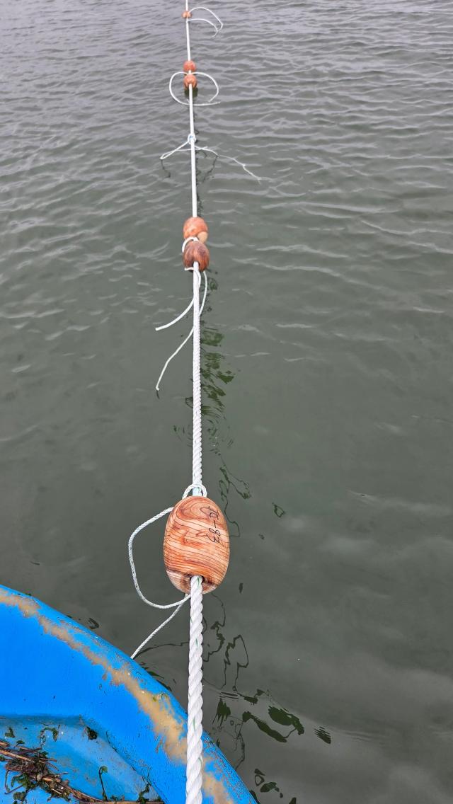 목재 부표는 미세플라스틱뿐 아니라 1µm마이크로미터 이하의 나노플라스틱 발생을 원천 차단할 수 있어 환경적 가치가 더욱 높게 평가된다사진김옥현 기자