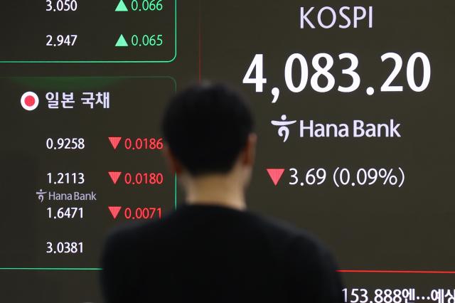 지난달 31일 코스피 지수가 서울 중국 하나은행 본점 딜링룸 현황판에 표시되고 있다 사진연합뉴스
