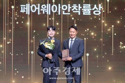 [포토] 김학형, 페어웨이 안착률상 수상