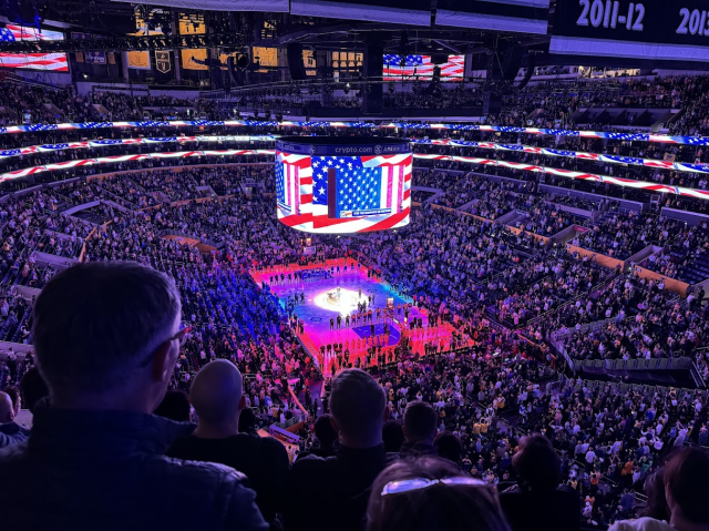 미국프로농구NBA 로스앤젤레스LA 레이커스의 홈구장 크립토닷컴 아레나 사진모두투어