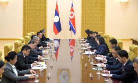 North Korean, Laotian FMs meet in Pyongyang to strengthen ties