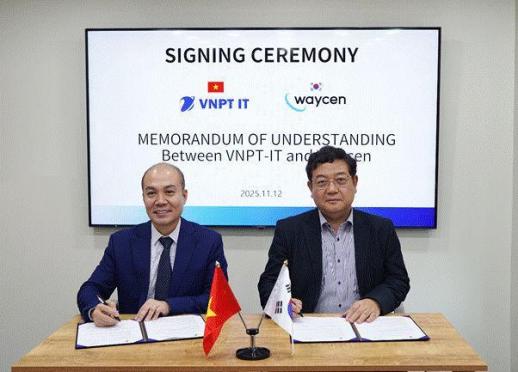 Waycen ký hợp tác chiến lược với VNPT IT (Việt Nam)