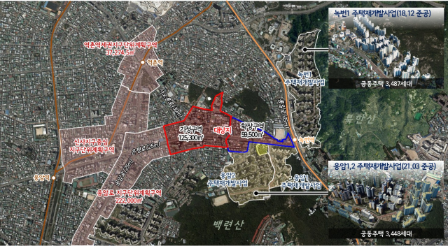 은평구청 주변 생활권 지구단위계획구역 위치도 사진서울시