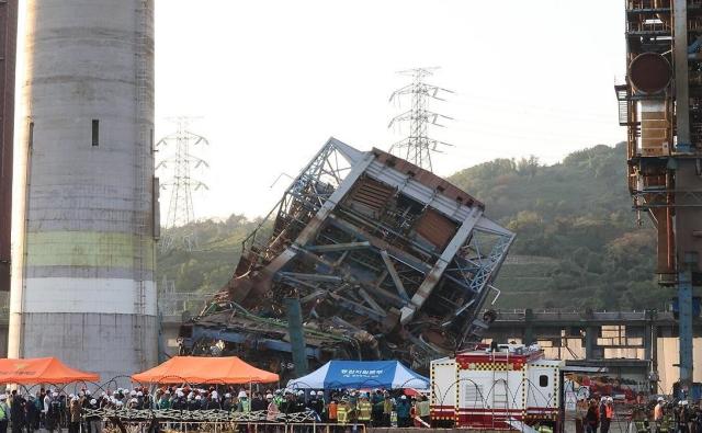 울산화력발전소 붕괴 현장 사진연합뉴스