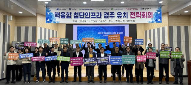 경북도는 17일 경주시청 대회의실에서 핵융합 첨단 인프라의 경주시 유치 성공을 위한 핵융합 전문가 전략 회의를 가졌다 사진경상북도