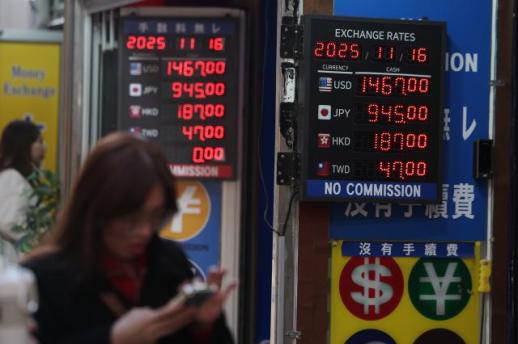 美 12월 금리 동결 전망에 강달러…환율 1460원대로 올라