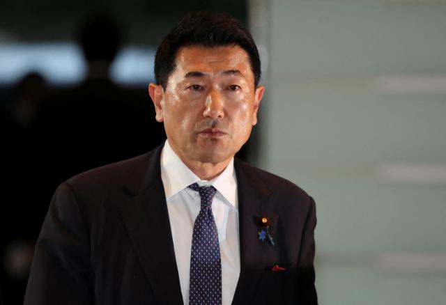 아카마 지로 일본 영토문제담당상 사진로이터·연합뉴스