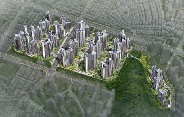 힐스테이트 광명11가칭 조감도 사진현대건설