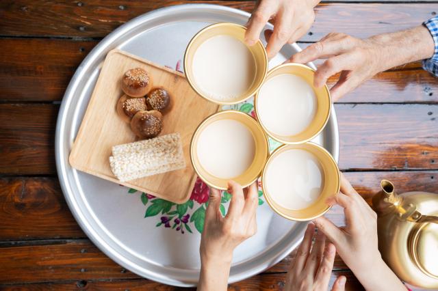 Makgeolli also known as Korean rice wine Getty Images Bank