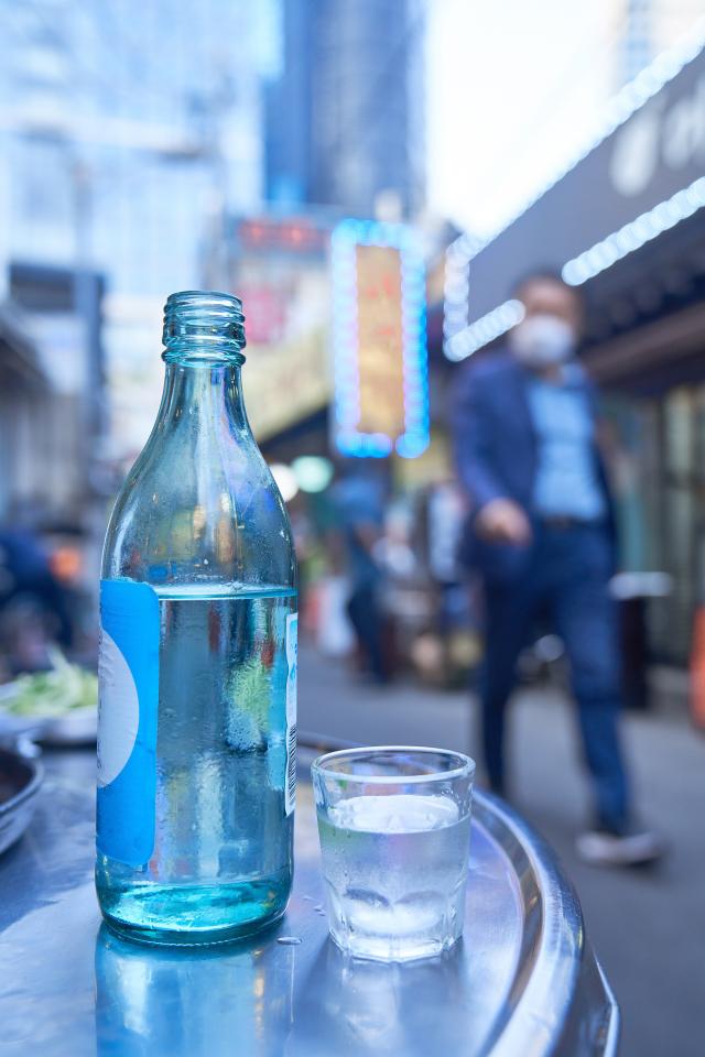 Soju a clear distilled spirit from Korea Getty Images Bank