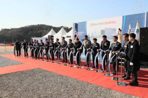 김진태 지사 많은 기업들이 원주 찾게 될 것…427억 투입해 반도체 소모품 실증센터 착공