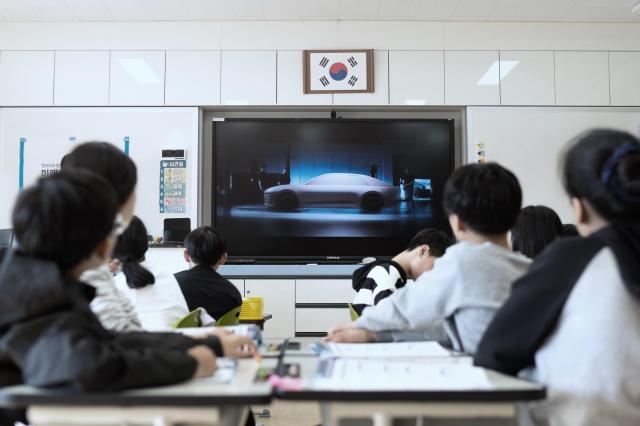  전북 익산 여산초등학교 미래모빌리티의 이해 수업 모습