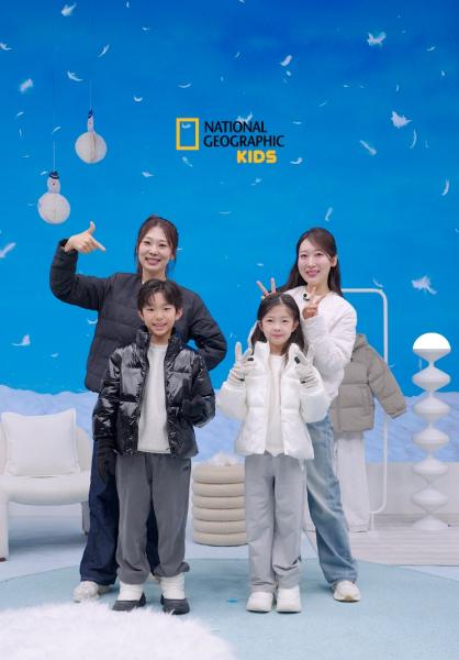 내셔널지오그래픽 키즈 겨울나기 브랜드데이 라이브 방송 모습 사진내셔널지오그래픽 어패럴 키즈