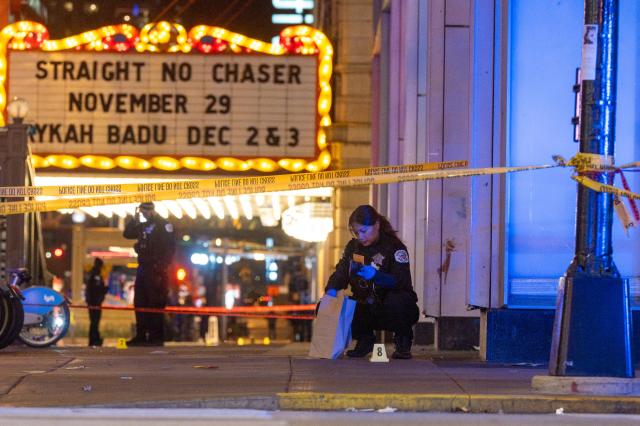 총격 발생한 시카고시 시카고극장 일대 사진AP연합뉴스