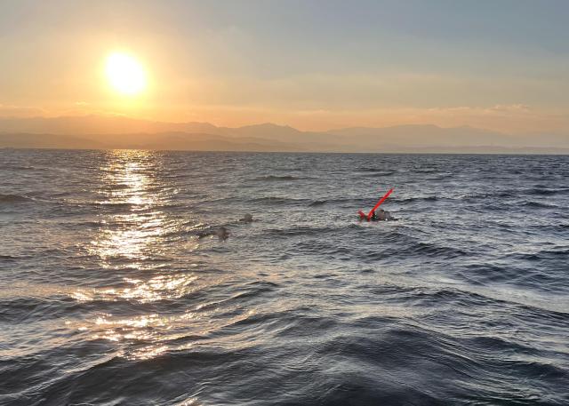 표류자 발견 사진강릉 해경