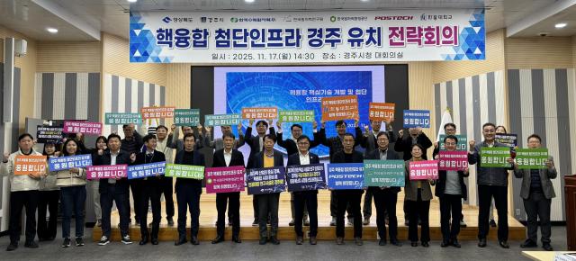 지난 17일 열렸던 핵융합 연구시설 경주 유치 전략회의 사진경상북도