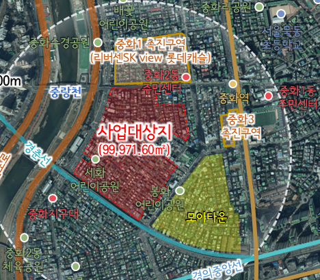 중랑구 중화동 329-38 위치도 사진서울시