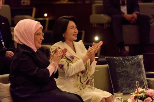 김혜경 여사, 튀르키예 국민도서관 방문…문화·예술 협력 확대 기대