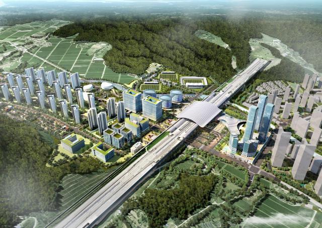 KTX 경주역 일대 역세권 지구 사업 조감도 사진경주시