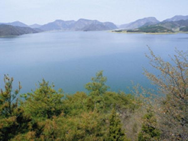 완주 경천저수지 전경사진완주군