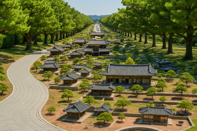 신라통일 평화정원 조감도안 사지경상북도