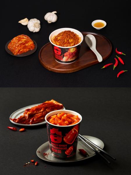 습김치덮밥 습떡볶이 연출 이미지 사진CJ제일제당