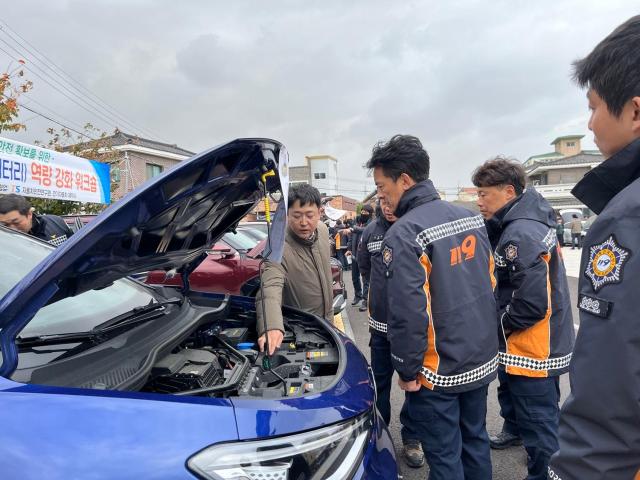 28일 제주 소방대원을 대상으로 한 소방대 안전구조 세미나가 열렸다 사진폭스바겐그룹코리아