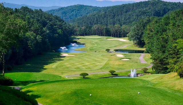 2025 우리금융 챔피언십이 열렸던 파주 원밸리CC 밸리 서원코스의 11번홀파4 514야드이 2025시즌 한국프로골프KPGA 투어가 열린 대회 코스 중 가장 난이도가 높은 것으로 나타났다 사진KPGA