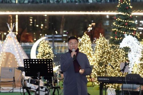 신상진 시장 성남 곳곳 트리 설치해 시 전역 환한 빛으로 물들고 있어