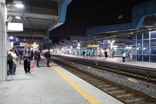 2025년 11월 13일 광주의 광주송정역 KTX승강장